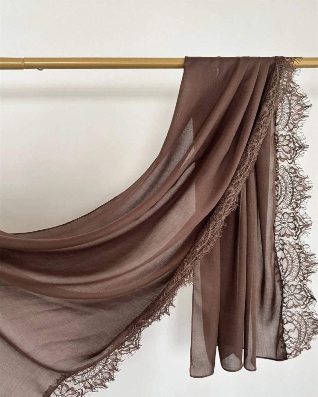 Sandstone Lace Modal lace modal hijab by The Noorea Collection
